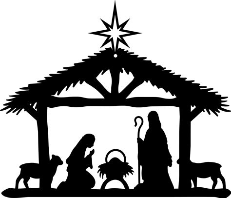 nativity silhouette free|free printable nativity scene silhouette.